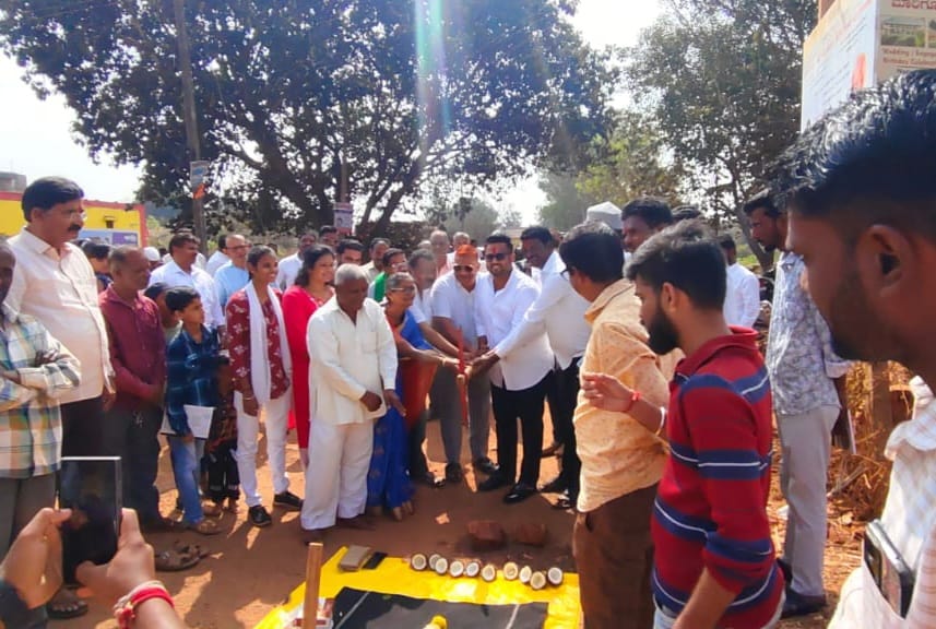 ಛತ್ರಪತಿ ಶಿವಾಜಿ ಮೂರ್ತಿ ಸ್ಥಾಪನೆ ಕಾಮಗಾರಿಗೆ ಚಾಲನೆ