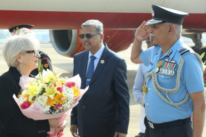 ಬೆಂಗಳೂರಿಗೆ ಆಗಮಿಸಿದ ಫ್ರಾನ್ಸ್‌ ರಕ್ಷಣಾ ಸಚಿವೆ ಕ್ಯಾಥರಿನ್ ವೌಟ್ರಿನ್